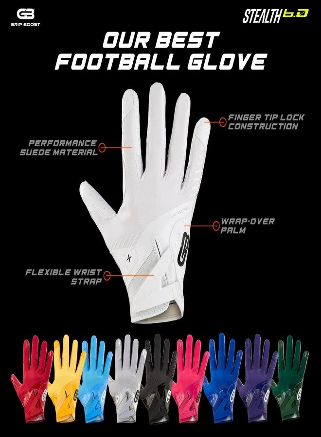 غريب بوست قفازات كرة القدم Grip Boost Solid Stealth 6.0 Boost Plus - مقاسات الكبار (أصفر سادة، متوسط) - Image 5