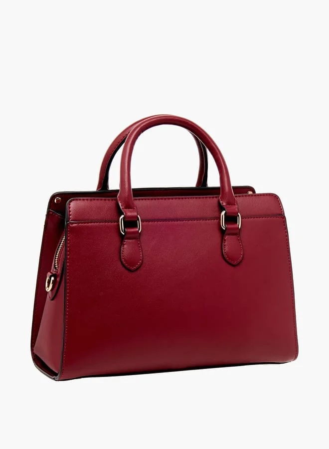Celeste Women Quilted Tote Bag with Detachable Strap and Zip Closure