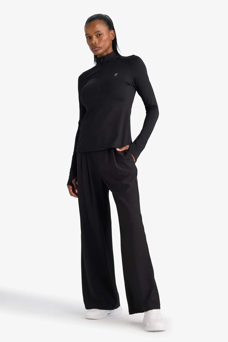 Defacto DeFactoFit Wide Leg Elastic Waist Woven Trousers