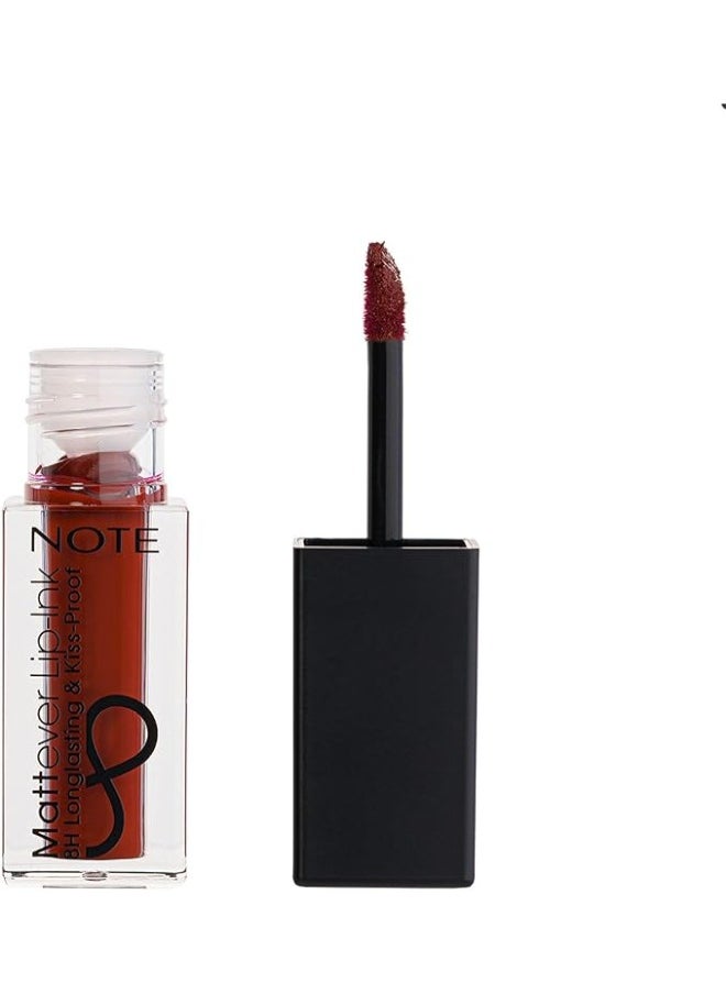 Note Note Mattiever Lipink 8H Long Lasting - No. 15 Urban Red  - Image 1