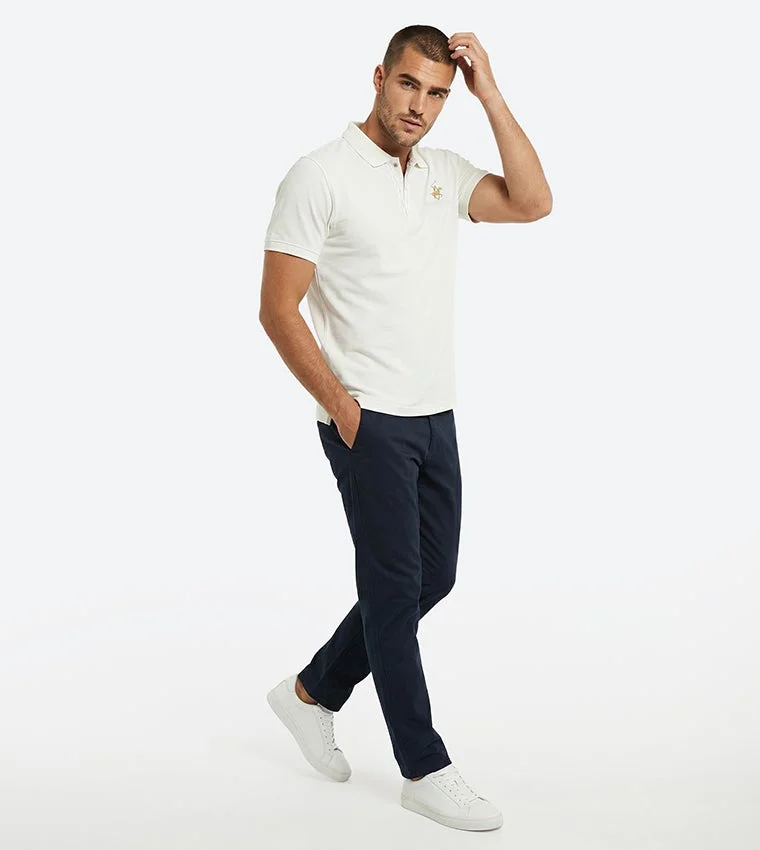 Beverly Hills Polo Club  Bhpc Mens Beige Short Sleeve Polo for Men | Best Price UAE