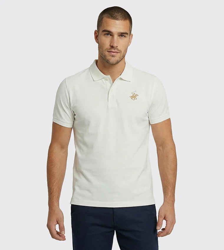 بيفرلي هيلز بولو كلوب Bhpc Mens Beige Short Sleeve Polo