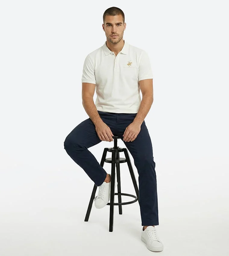 Beverly Hills Polo Club  Bhpc Mens Beige Short Sleeve Polo for Men | Best Price UAE