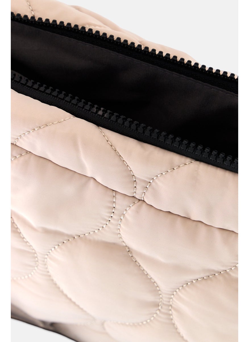 Danskin Women Phoebe Puffy Quilted Bag 30 H x 39 L x 13 W cm, Tan  - Image 3