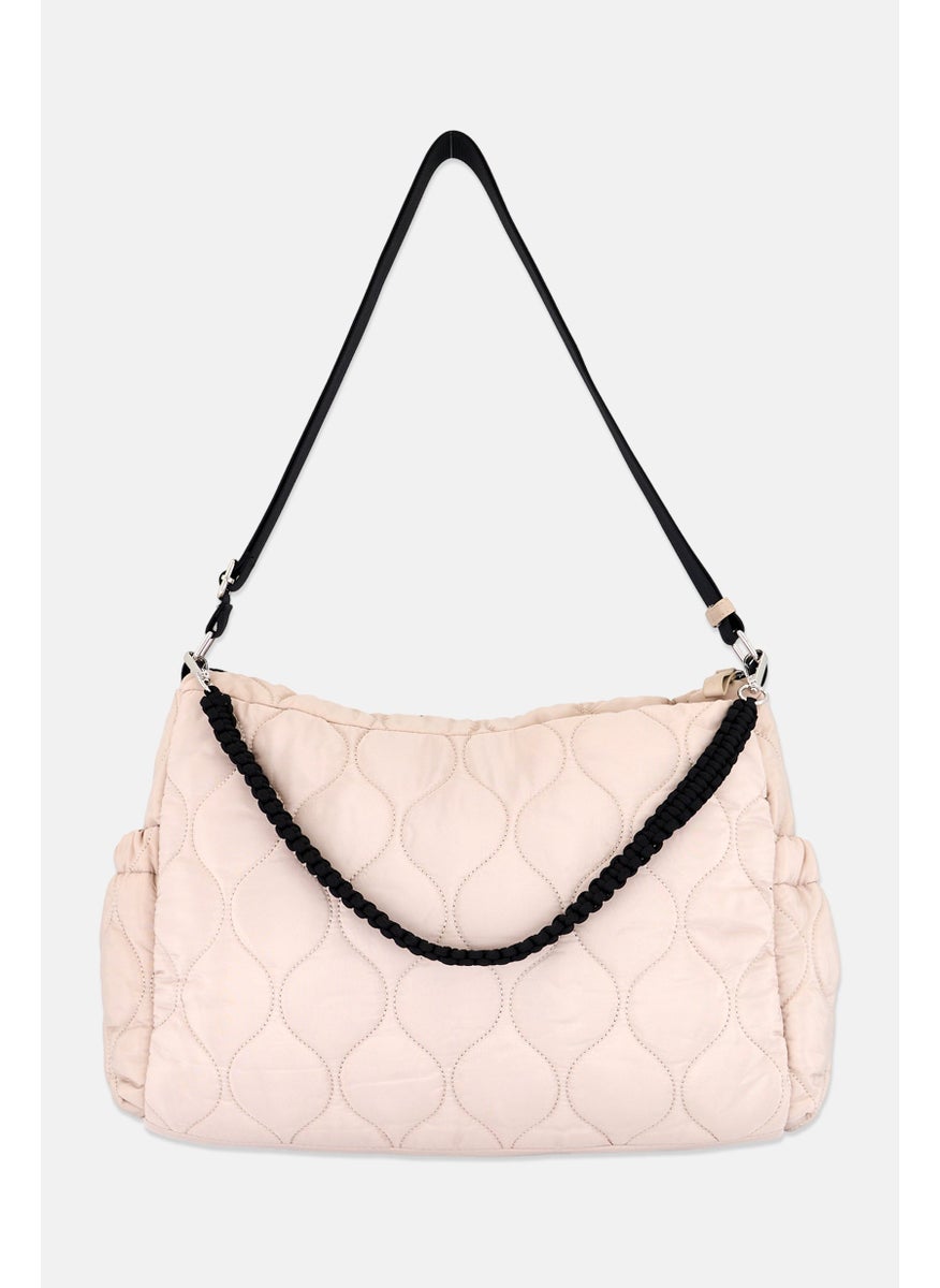 Danskin Women Phoebe Puffy Quilted Bag 30 H x 39 L x 13 W cm, Tan  - Image 2