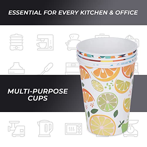 e kysa basics ekysa Basics Paper Disposable Tea/Coffee Cups – 250 ml, Eco-Friendly, Leak-Resistant, for Hot Drinks, Mix Prints Design, Pack of 50 - Image 4