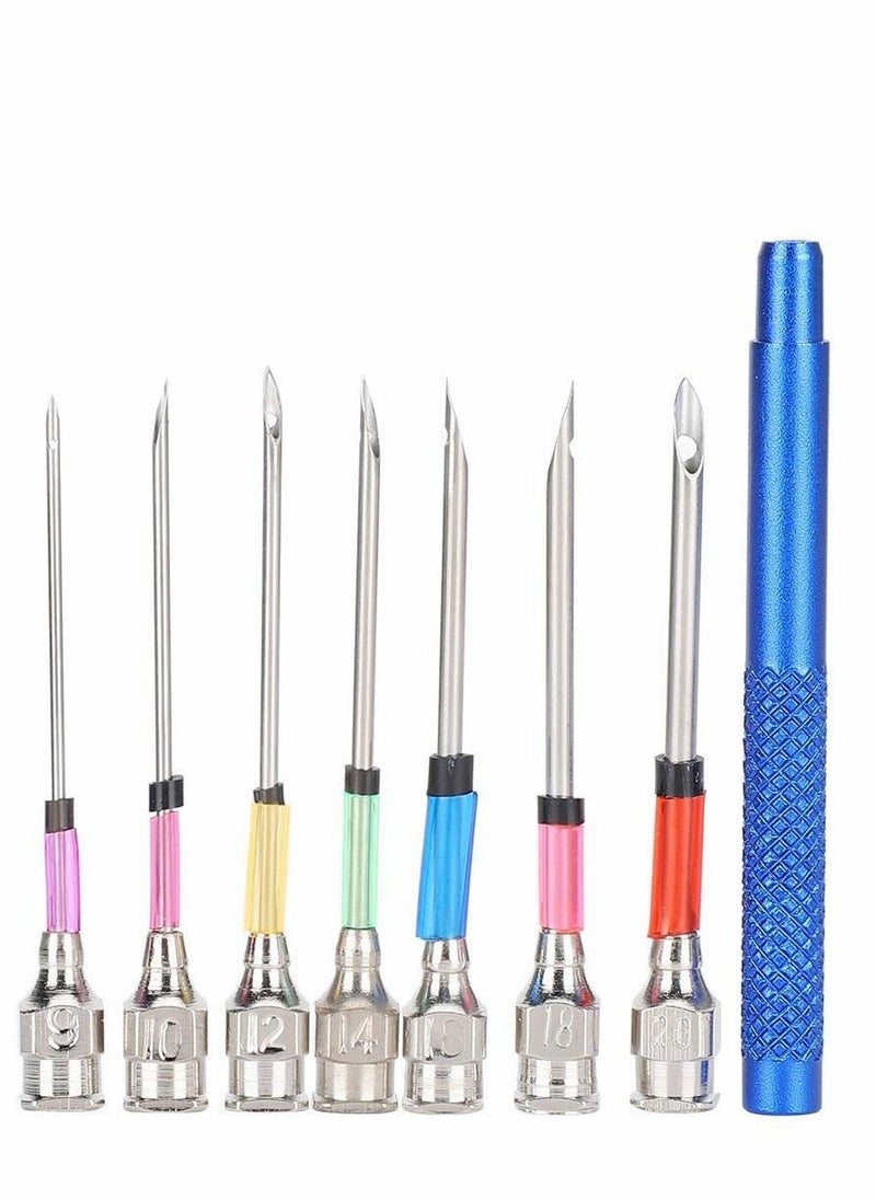 SYOSI Punch Needle Embroidery Kits Adjustable Rug Yarn Punch Needle, Wooden Handle Embroidery Pen,Embroidery Hoops,scissors, Needle Threader, Punch Needle Cloth for DIY Starter Kit  - Image 1