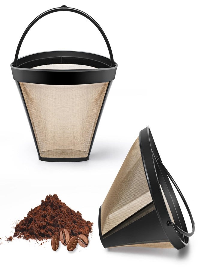 BRENSTEN Reusable #4 Cone Coffee Filter Basket for Cuisinart Coffee Makers Cuisinart Coffee Accessories - 2 Pack Permanent Replacement for Cuisinart Coffee Brewers - Image 1