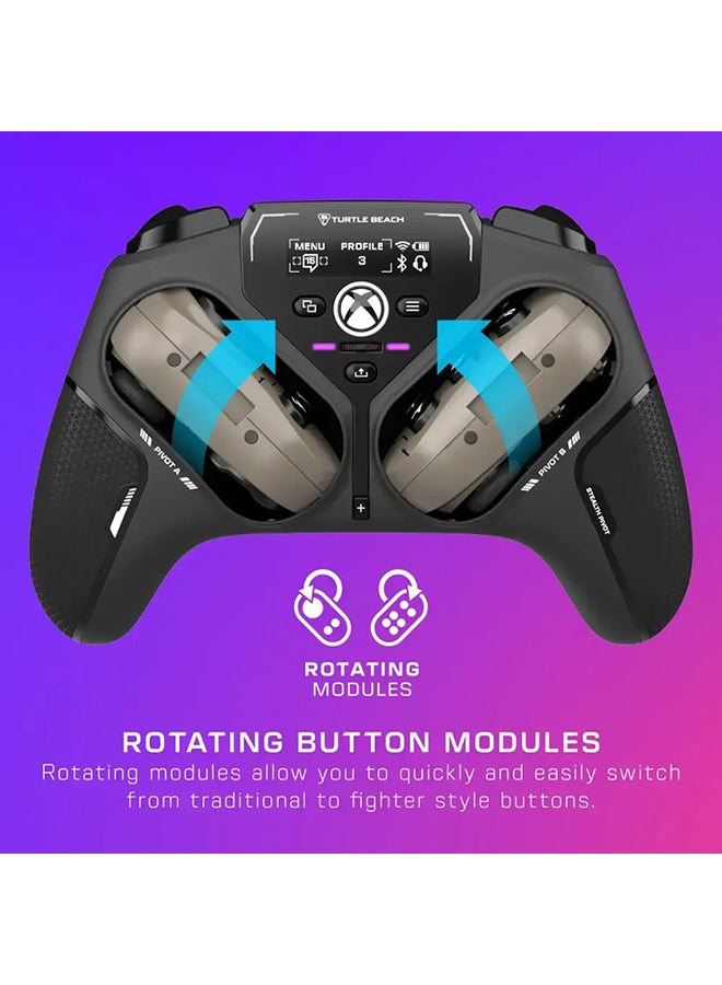 TURTLE BEACH Stealth Pivot Wireless Smart Game Controller - Windows PC, Xbox Series X|S, Xbox One, Android – Rotating Modules, Display Dashboard, Hall-Effect Sticks, Remappable Buttons, Bluetooth - Image 3