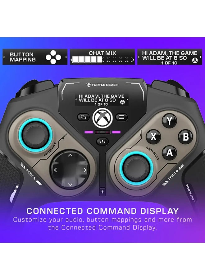 TURTLE BEACH Stealth Pivot Wireless Smart Game Controller - Windows PC, Xbox Series X|S, Xbox One, Android – Rotating Modules, Display Dashboard, Hall-Effect Sticks, Remappable Buttons, Bluetooth - Image 4