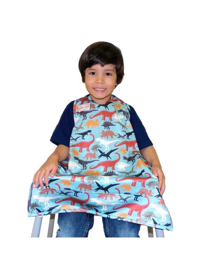 Bib-On, Full-Coverage Bib and Apron Combination for Infant, Baby, Toddler Ages 0-4. (Dinosaurs) - Image 2