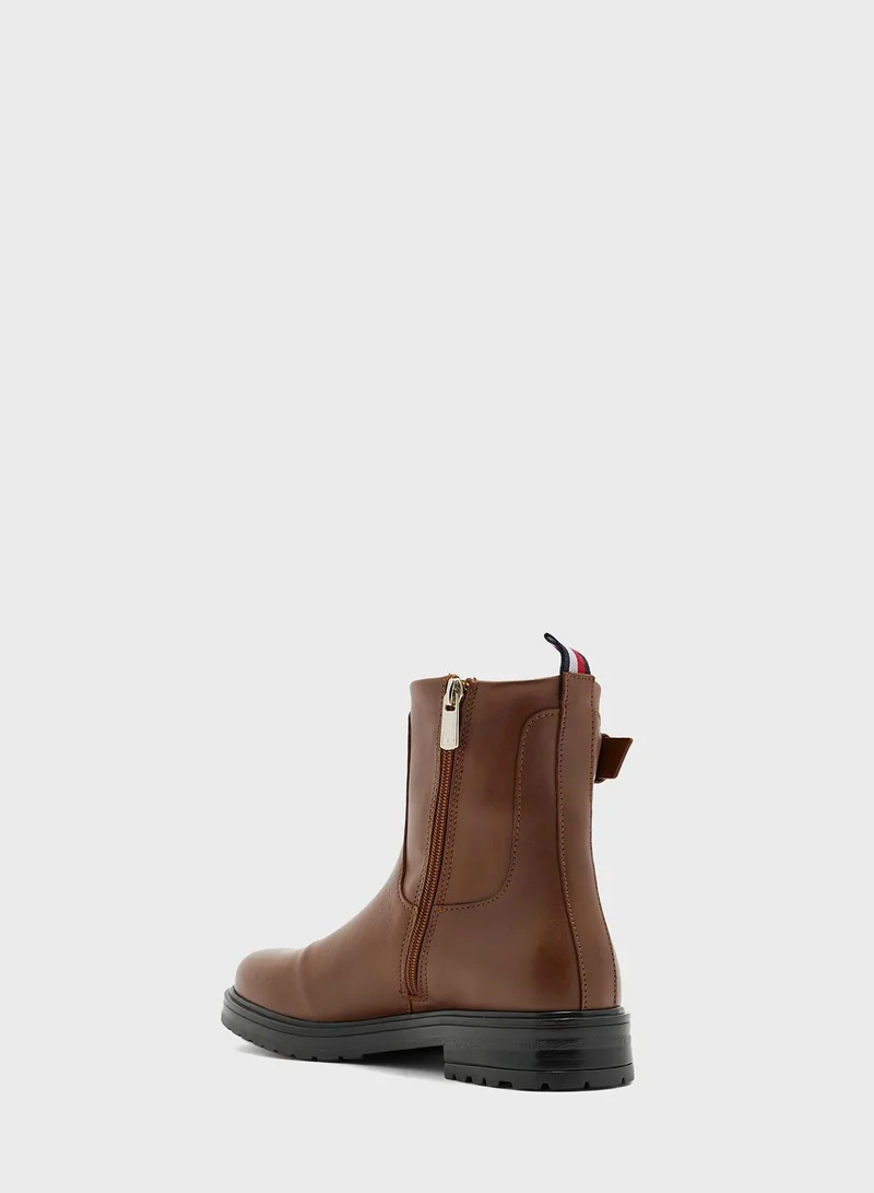 TOMMY HILFIGER Thermo Belt Detailed Ankle Boots