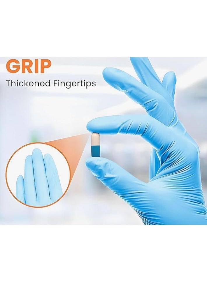 (Small) Nitrile Exam Disposable Gloves, Powder Free, Latex Free, Best for Restaurant, Saloon, Kitchen, Cleaning, Food Prep (100 pieces x 1 Pack) (ME01134) - Image 4