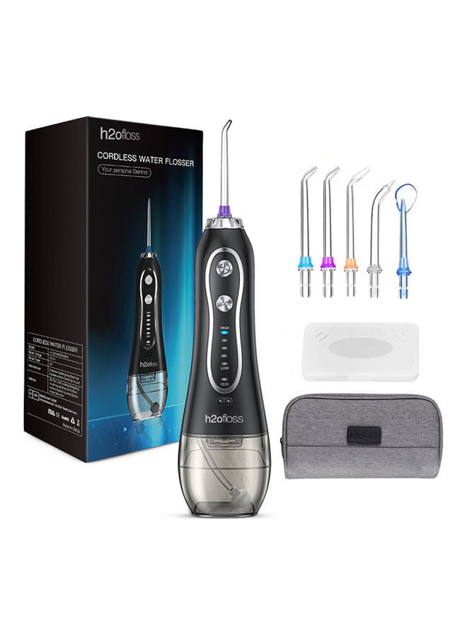 h2ofloss Portable Dental Water Flosser Black - Image 1
