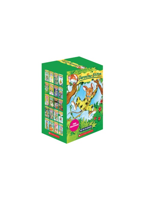 Geronimo Stilton 1 to 20 - Set of 20 Books with Free Backpack
