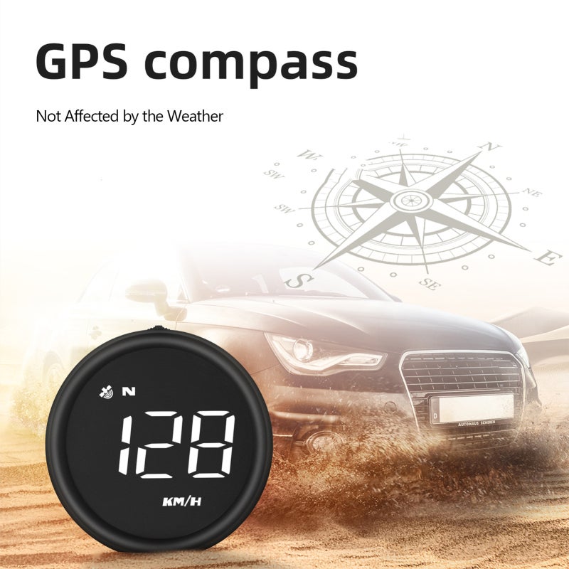 مقياس سرعة GPS للسيارة بمنفذ USB، معدل تحديث 10 هرتز، شريحة مزدوجة الوضع GPS + بيدو - نظام تنبيه صوتي، عرض اتجاه القيادة، مناسب لجميع المركبات بواجهة USB بجهد 5 فولت - Image 5