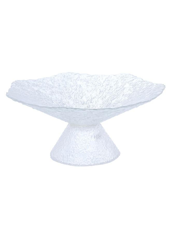 السيف  حامل تقديم الحلوى الزجاجي مع قاعدة 30 × 30 × 12 سم شفاف - Image 2