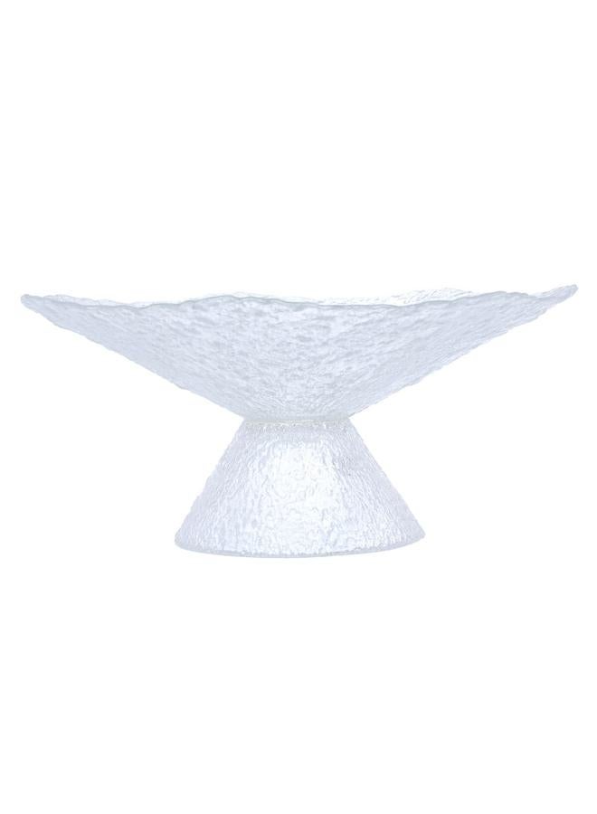 السيف  حامل تقديم الحلوى الزجاجي مع قاعدة 30 × 30 × 12 سم شفاف - Image 1