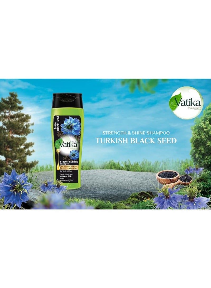 فاتيكا ناتشورالز شامبو من فاتيكا الطبيعية لجميع أنواع الشعر، يقوي ويعزز اللمعان وينمي الشعر ويغذيه، مع مكونات طبيعية من الحبة السوداء، عبوة واحدة سعة 200 مليلتر - Image 2