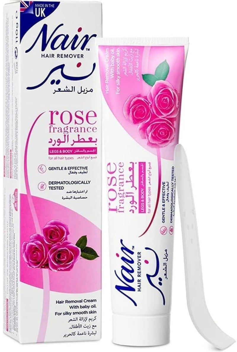Hair Remover Rose Fragrance Legs & Body with Baby Oil 110g