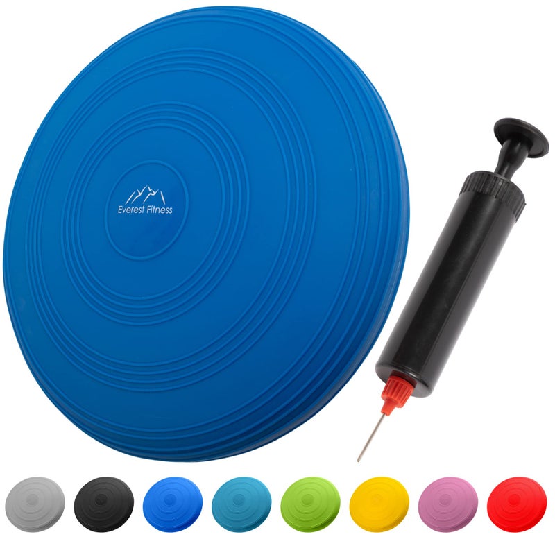 EVEREST FITNESS EVEREST FITNESS Balance Cushion - Air Cushion with 33 cm Diameter - Ball Seat Cushion to Strengthen Balance - Orthopaedic Seat Cushion for Relieving Back Pain - Image 1