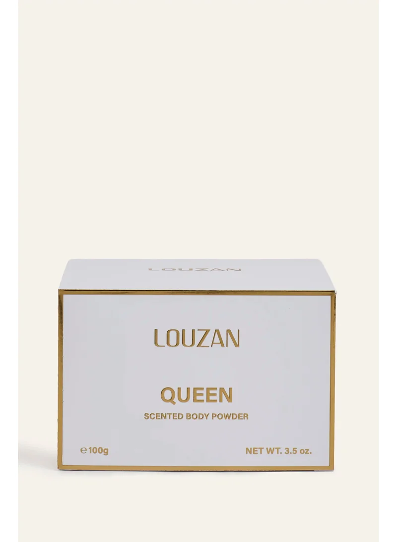 Louzan Queen Perfumed Powder 100g – Oriental Woody, Bergamot, Agarwood & White Musk – Namshi Exclusive