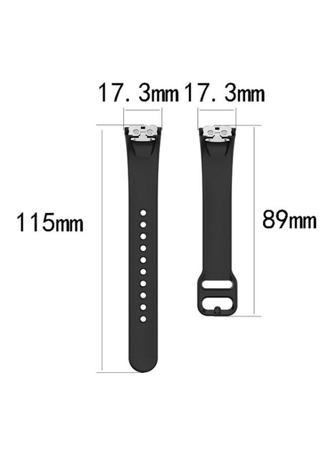 Alyashmac Silicone Replacement Band For Samsung Galaxy Fit SM-R370 White - Image 4