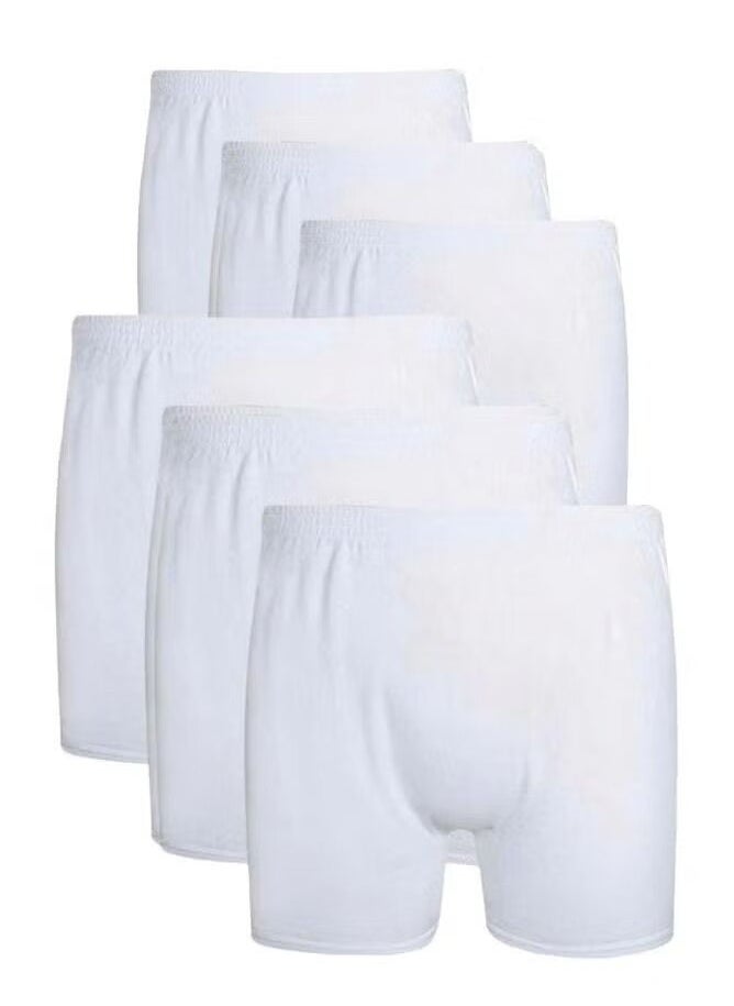 Men's White Cotton Underwear Half Shorts Set Of 6 Pieces - pzsku/Z7D5E52381D53026A7ED0Z/45/_/1697863974/88c06121-6936-425f-8f9e-46c2e2e5b231