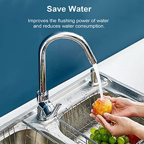 ESPETIO Faucet Aerator Female Thread Chrome Solid Brass Kitchen Faucet Aerators and Bathroom Sink Filter, 55/64in Aerator For Sink Faucet with Gasket for Kitchen and Bathroom(4Pcs) - Image 4
