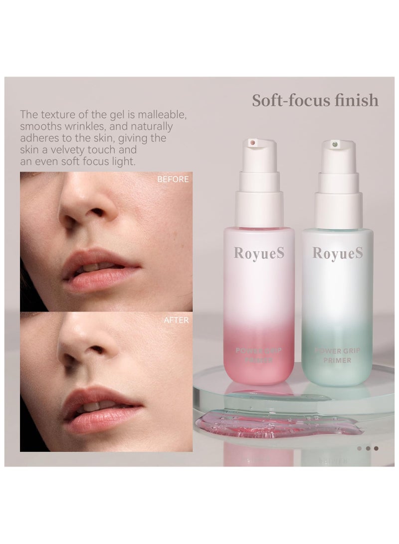 SYOSI Power Grip Primer Makeup Primer For Flawless, Smooth Skin & Long-Lasting Makeup, Evens Skin & Brightens, Moisturizes Primes, Primer Face Makeup, Soft-Focus Finish, Based, Pink - Image 5