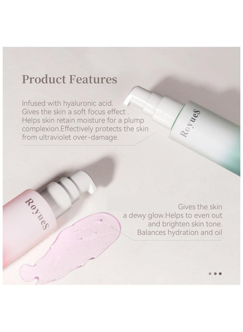 SYOSI Power Grip Primer Makeup Primer For Flawless, Smooth Skin & Long-Lasting Makeup, Evens Skin & Brightens, Moisturizes Primes, Primer Face Makeup, Soft-Focus Finish, Based, Pink - Image 3