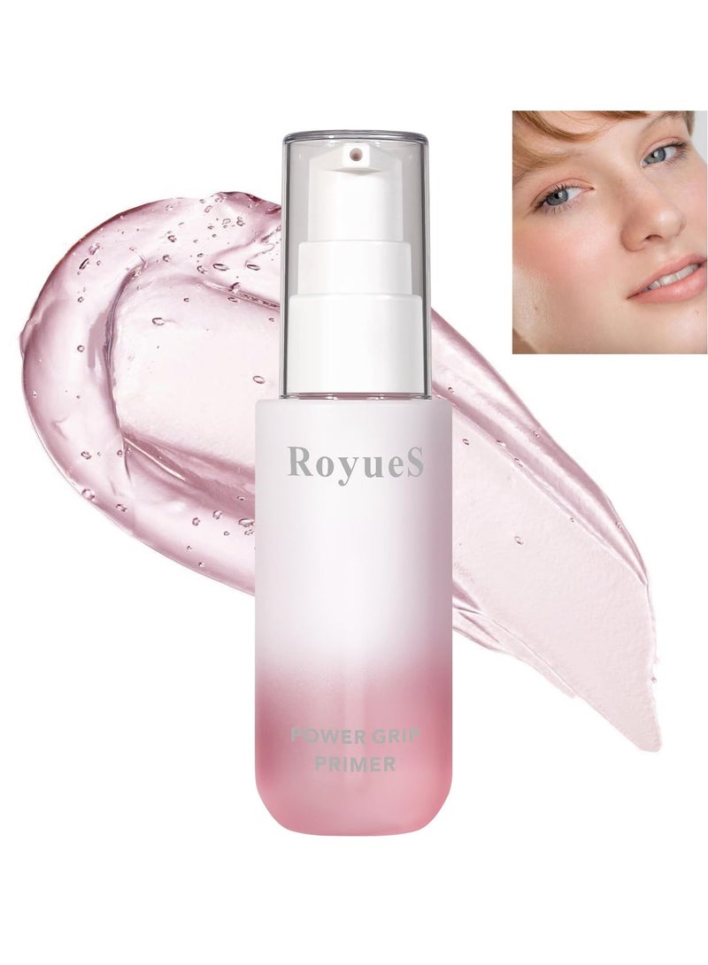 SYOSI Power Grip Primer Makeup Primer For Flawless, Smooth Skin & Long-Lasting Makeup, Evens Skin & Brightens, Moisturizes Primes, Primer Face Makeup, Soft-Focus Finish, Based, Pink - Image 1
