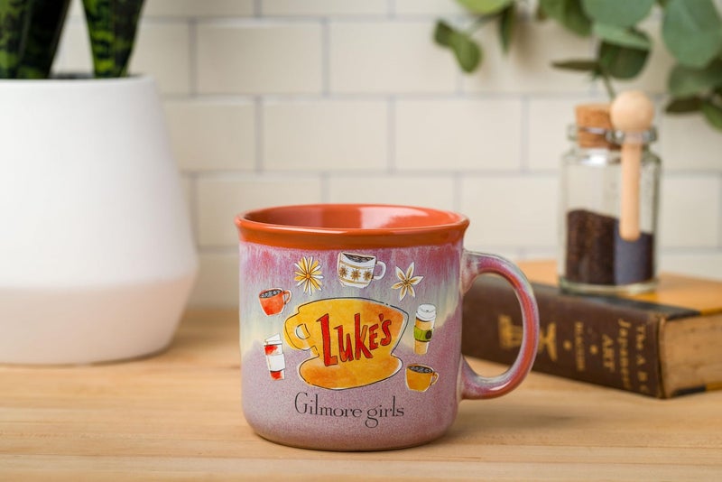 Silver Buffalo Gilmore Girls High Gloss Ceramic Camper Mug Featuring Luke's Diner Logo, 20 Ounces - Image 2