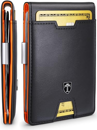 TRAVANDO Mens Wallet with Money Clip AUSTIN RFID Blocking Bifold Credit Card Holder for Men with Gift Box - Image 1