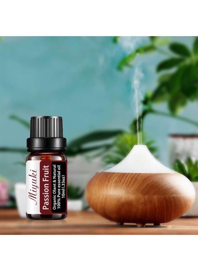 Miyuki Passion Fruit Essential Oil for Diffuser for Home Office Bedroom Bathroom Study Living Yoga Spa Large Room Outdoors -2 Pack x10ml - Image 4