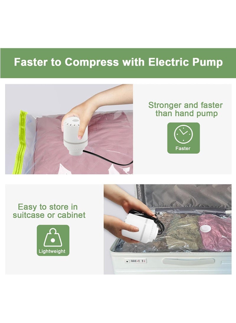 Topyich Vacuum Storage Bags with Electric Pump Pack of 16 Space Saver Compression Seal Bag (4 Jumbo + 4 Large + 4 Medium + 4 Small) for Travel Clothes Comforter Mattress Duvet Pillow Blanket Curtain - Image 4