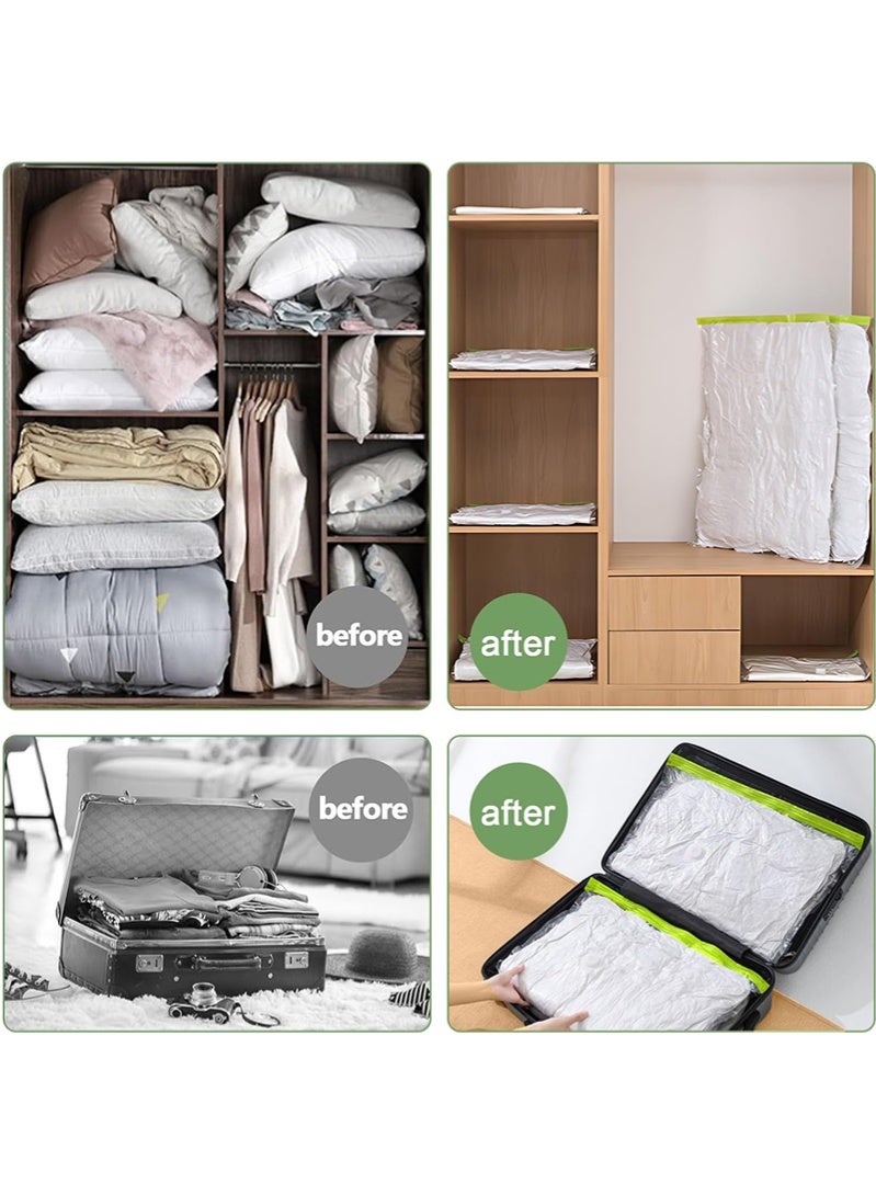 Topyich Vacuum Storage Bags with Electric Pump Pack of 16 Space Saver Compression Seal Bag (4 Jumbo + 4 Large + 4 Medium + 4 Small) for Travel Clothes Comforter Mattress Duvet Pillow Blanket Curtain - Image 3