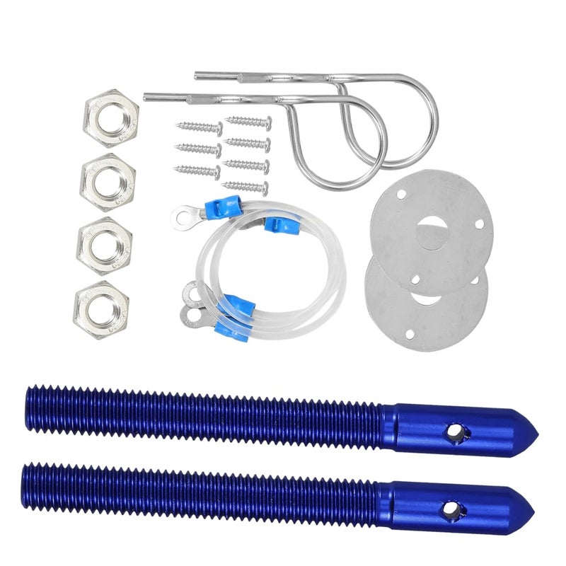 Healifty Heavy Duty Hood Lock Kit Bonnet Latch Pin for Cars Quick Release Bumper Hood - Image 1
