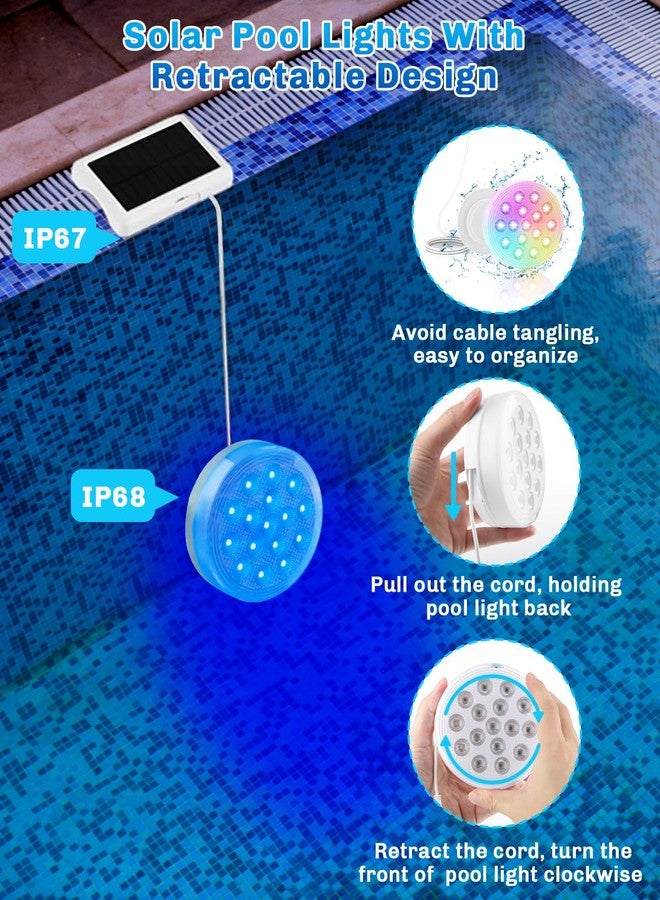 BOXPSII Solar Submersible Pool Lights (4 Pack) - Image 2