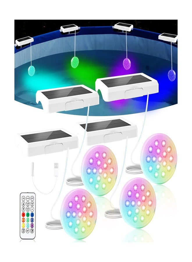 BOXPSII Solar Submersible Pool Lights (4 Pack) - Image 1