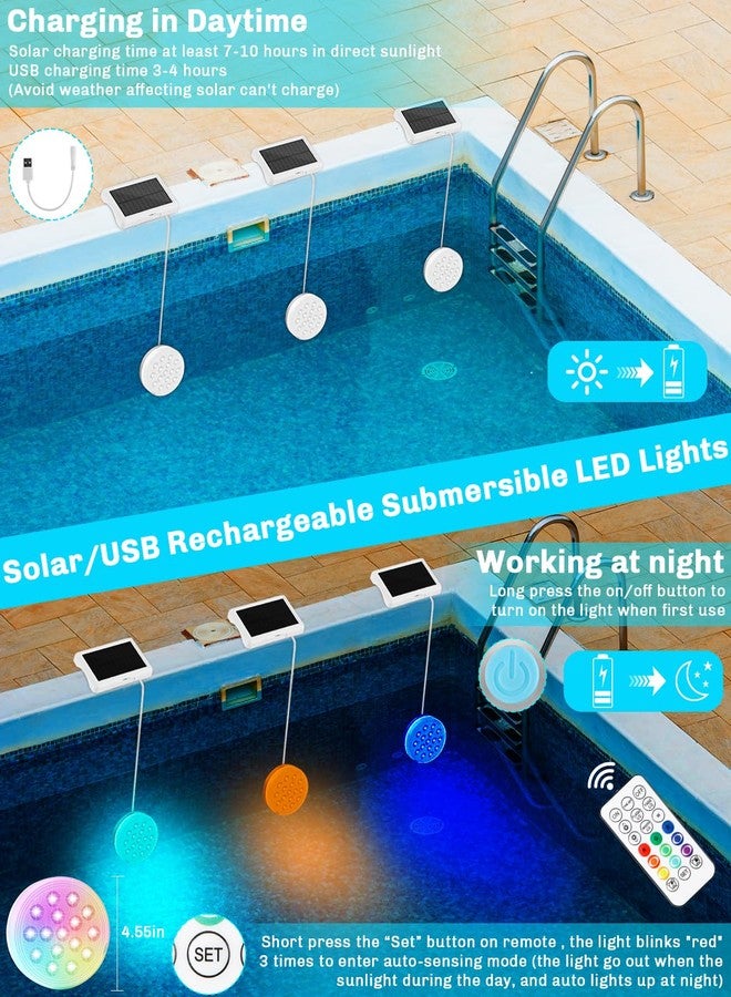 BOXPSII Solar Submersible Pool Lights (4 Pack) - Image 4
