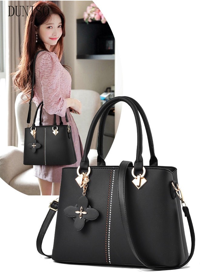 DUNISO - Women's Fashion Handbag Faux Leather Crossbody Bag For Women Large Capacity Tote Bags Top Handle Satchel Fashionable Travel Shoulder Bag For Ladies - Image 1