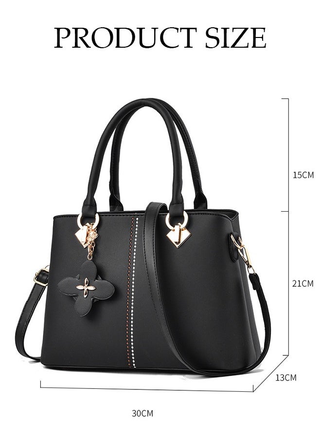 DUNISO - Women's Fashion Handbag Faux Leather Crossbody Bag For Women Large Capacity Tote Bags Top Handle Satchel Fashionable Travel Shoulder Bag For Ladies - Image 1