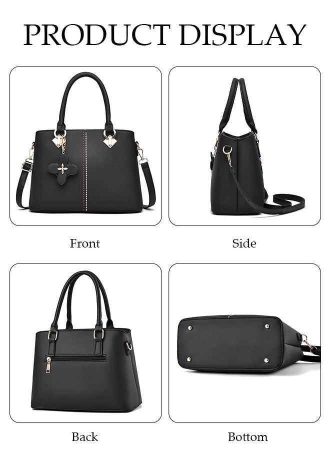 DUNISO - Women's Fashion Handbag Faux Leather Crossbody Bag For Women Large Capacity Tote Bags Top Handle Satchel Fashionable Travel Shoulder Bag For Ladies - Image 1