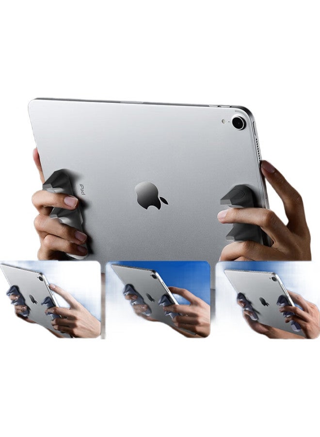Koolife Ipad Tablet Game Controller Grip, Self-Adhesive Silicone Ring Finger Holder, Reusable Non-Magnetic Gyroscope Stand, Specialized Auxiliary Device, Pubg Gadget, Apple Blue - Image 2