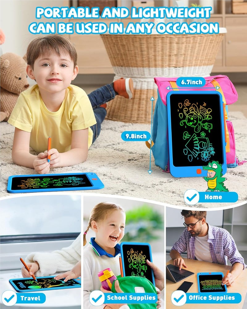 KOKODI Toddler LCD Writing Tablet Erasable Drawing Pad, 10 inch Doodle Board Writing and Learning Scribble Board, Toys for Boys Girls 3 4 5 6 7 Years Old Christmas Birthday Gifts - Image 3