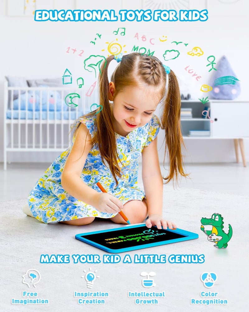 KOKODI Toddler LCD Writing Tablet Erasable Drawing Pad, 10 inch Doodle Board Writing and Learning Scribble Board, Toys for Boys Girls 3 4 5 6 7 Years Old Christmas Birthday Gifts - Image 5