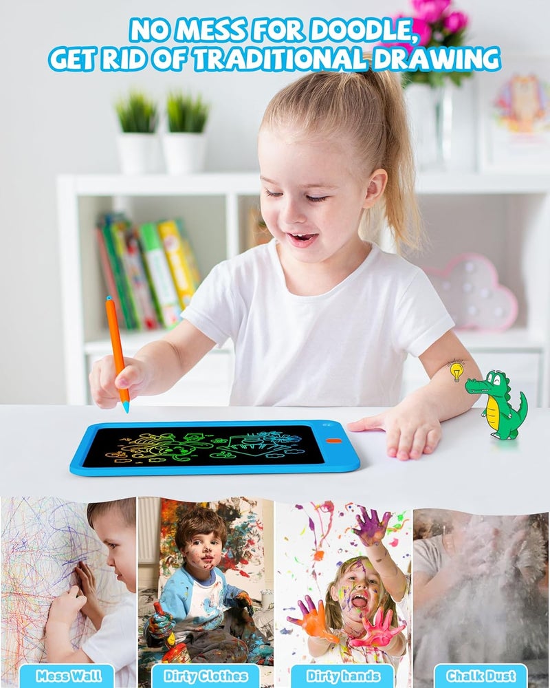 KOKODI Toddler LCD Writing Tablet Erasable Drawing Pad, 10 inch Doodle Board Writing and Learning Scribble Board, Toys for Boys Girls 3 4 5 6 7 Years Old Christmas Birthday Gifts - Image 4