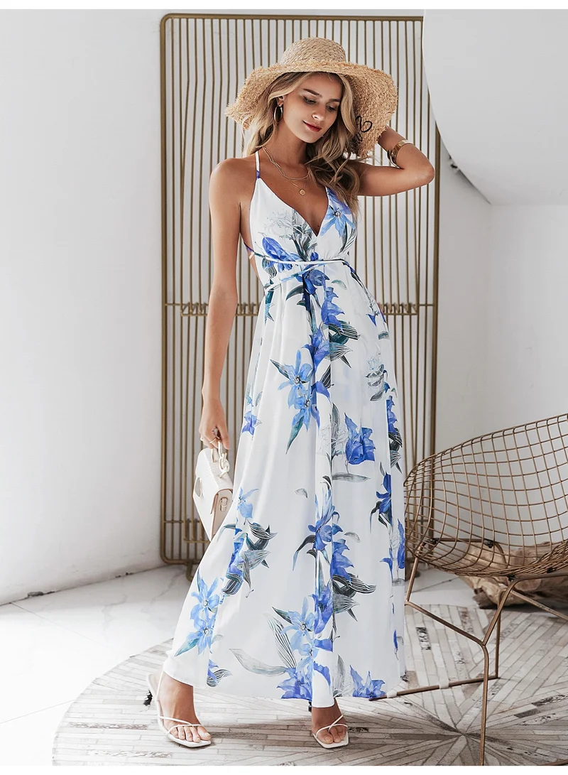 SIMPLEE Women's Summer Elegant DressLight & Comfortable Lightweight Cotton Blend Perfect for Outings