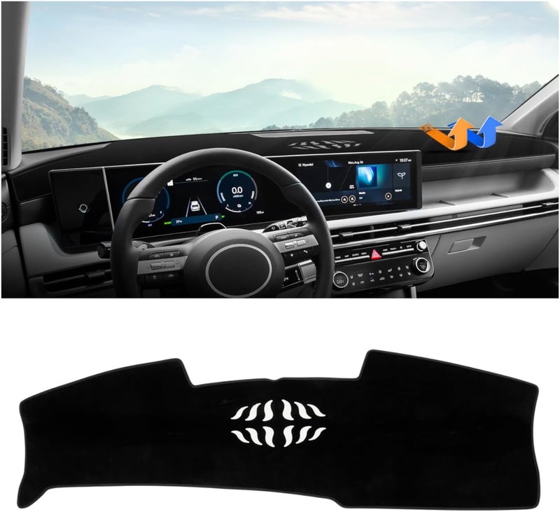 Autorder Diverse purchase plan Dashboard Cover Mat for Hyundai Tucson 2025 2026 Accessories Dash Cover Upgrade Velvet Dash Mat Sunshade Glare UV Rays Protector Upgraded general material - Image 1